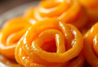 Freshly made Jalebi dessert